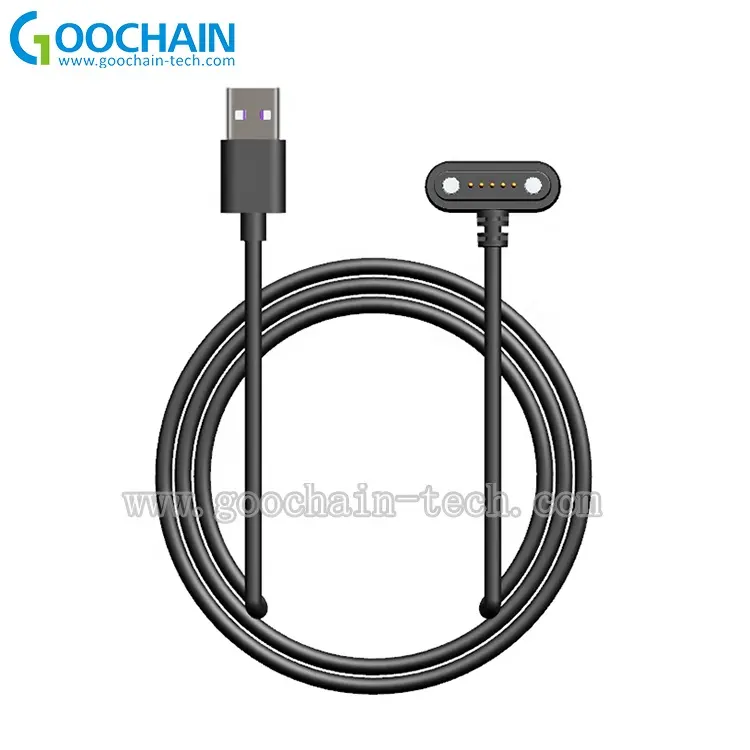 Manufacturer USB AM To 5pin Pogo Pin Magnetic Charging Cable For Laptop