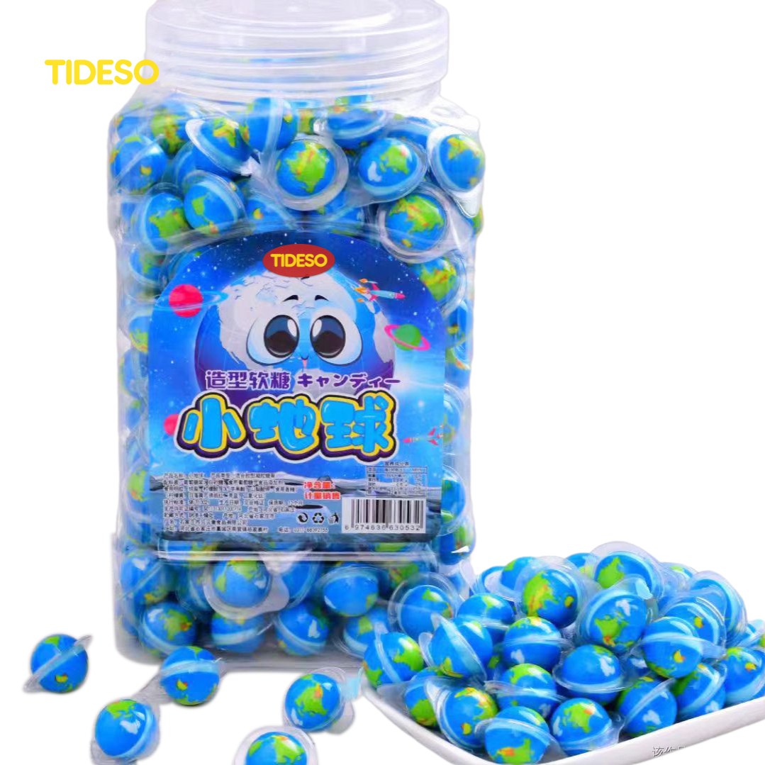 TIDESO 2024 custom new arrival gummies halal sweet 200pcs sour MINI eyeball fruit flavor 4D popping gummy candy for kids