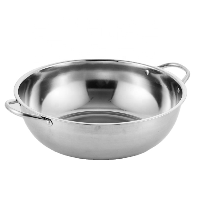 Kitchen restaurant home induction stockpot cooking metal hotpot stainless steel soup pot