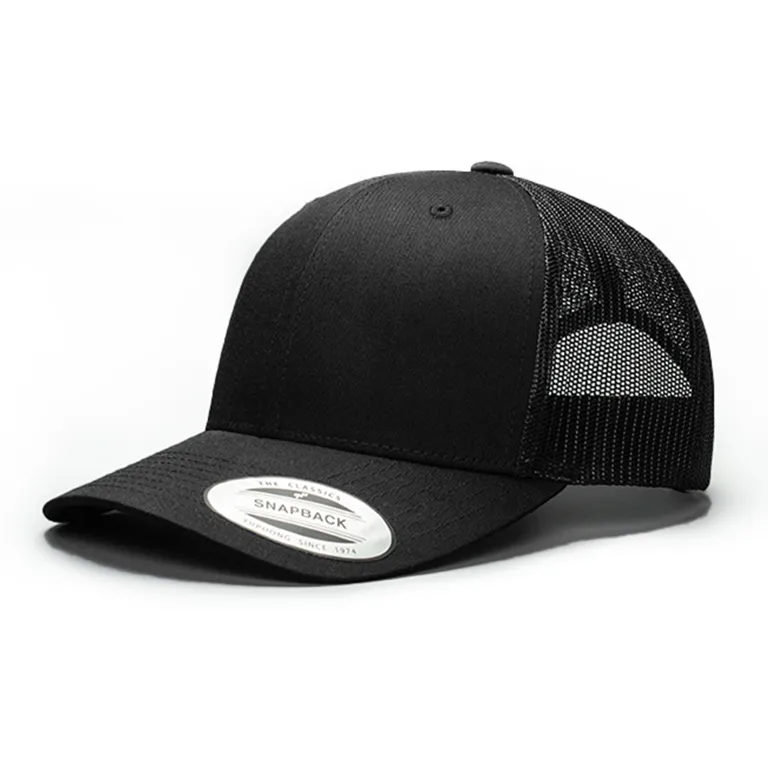 Custom yupoong embroidery trucker hat mesh trucker cap hat