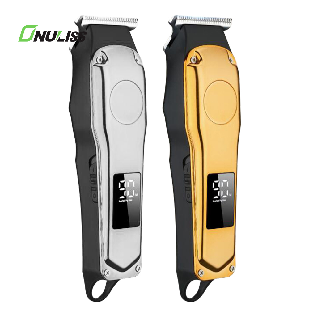 Professional Electric Hair Trimmer Clippers for Men Hair Cutting Professional Cordless Zero Gapped T-blade Trimmers Tondeuse