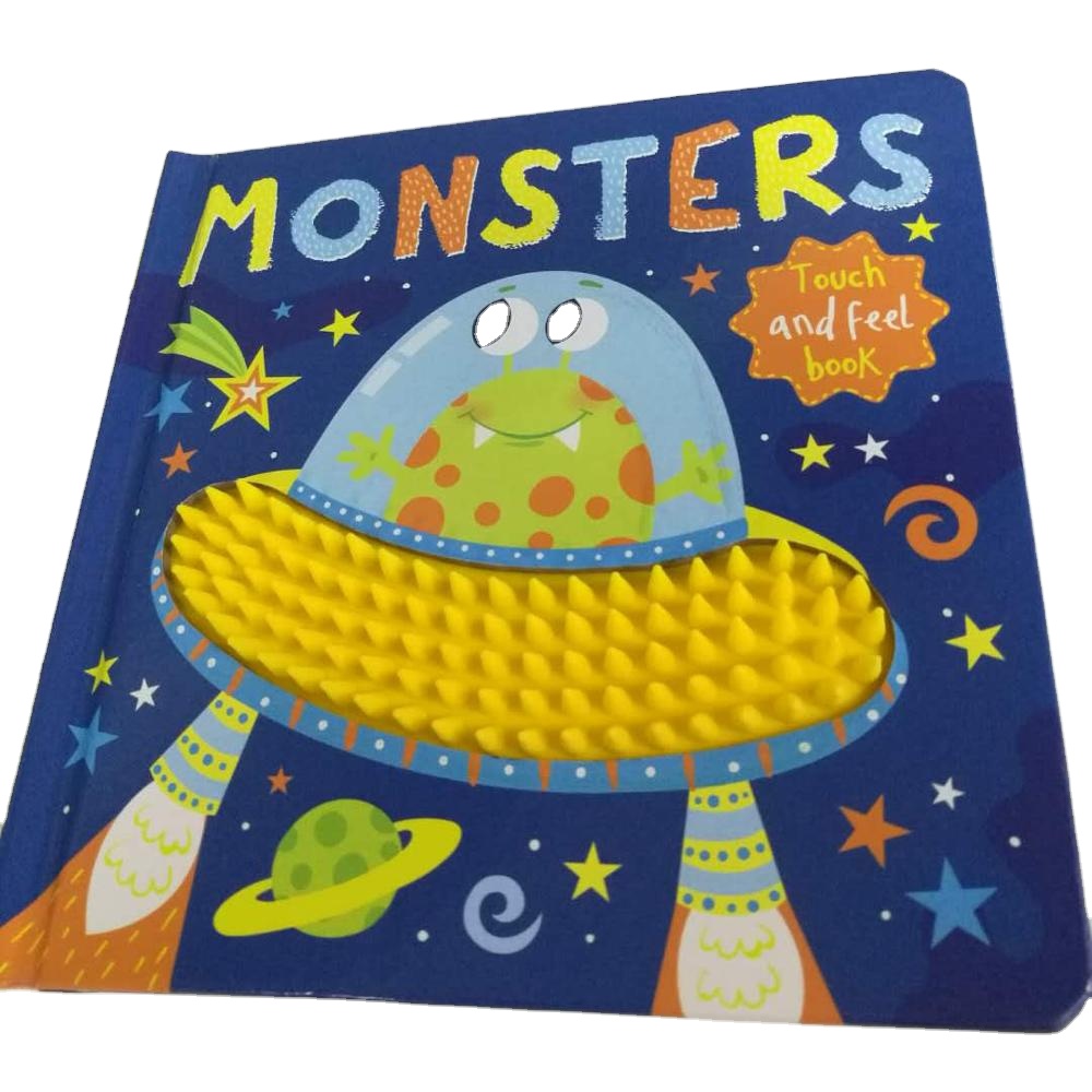 new design wholesale children baby touch and feel cardboard book english story cardboard book