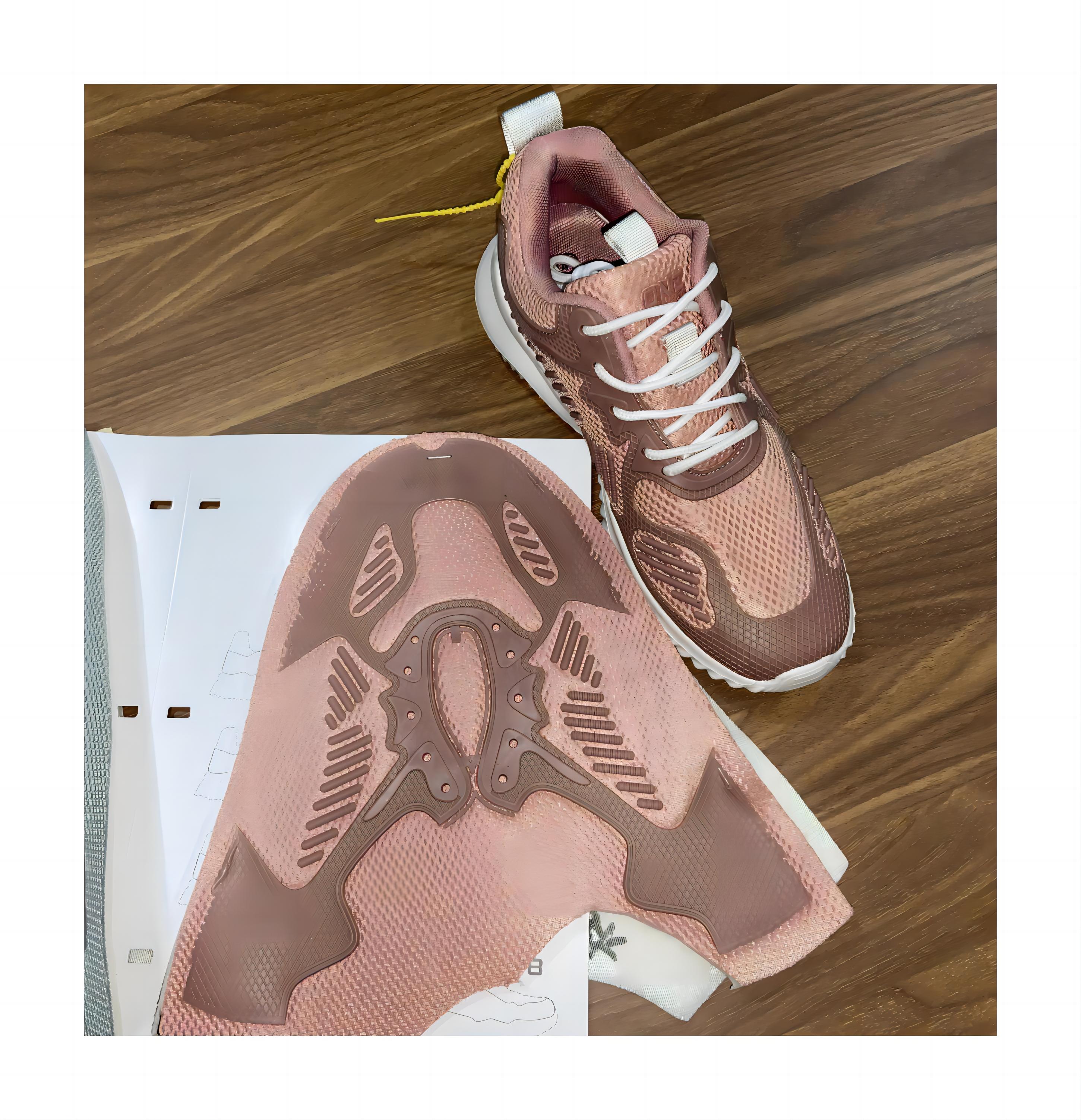 Factory customizable color popular design breathable sneaker upper sandwich mesh shoe material footwear material