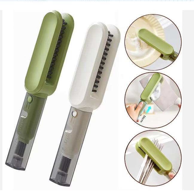 Eco-Friendly 4-in-1 Kitchen Brush Set - Multi-Functional Cleaning Tool with Cutlery, Decontamination, and Gap Cleaning Brushes