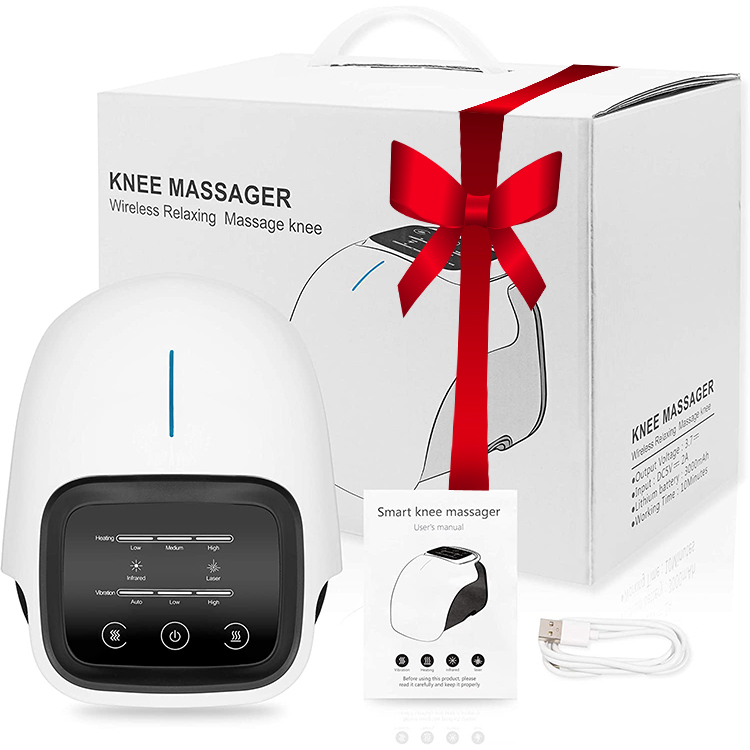 Arthritis Pain Relief Joint Massage Machine Smart Infrared Physiotherapy Vibration Knee Wireless Massager Heat for Health Gift