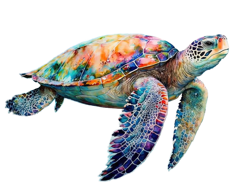 Adults Starter Kit Sea Turtle Animals Handwork Cartoon Canvas40x50cm Acrylic Paint by Numbers DIY Home Decoration