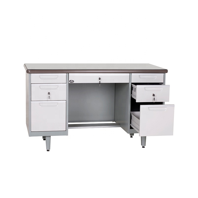 Modern Design Knock-down Steel Metal Office Table Furniture Computer Desk