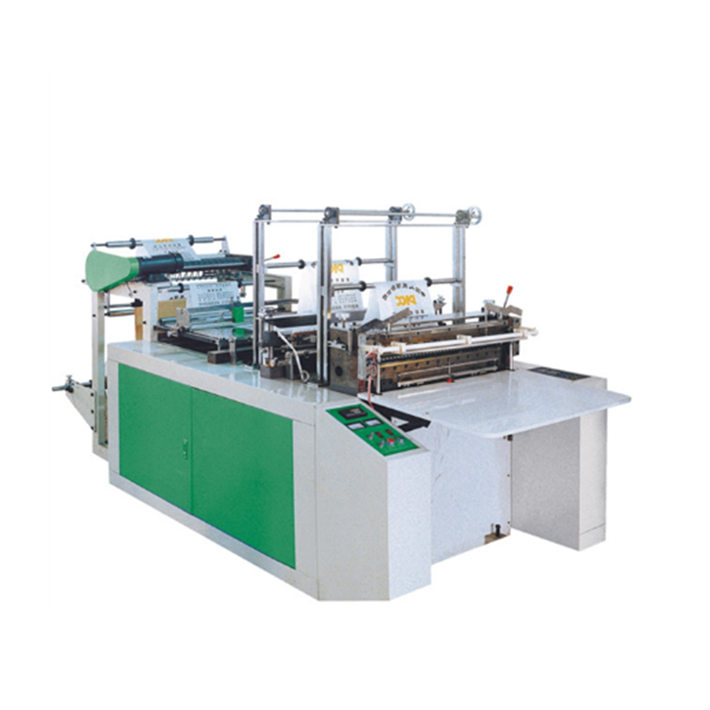 Factory sale plastic biodegradable t shirt shopping bag making machine flat-open plastic bag making machine price