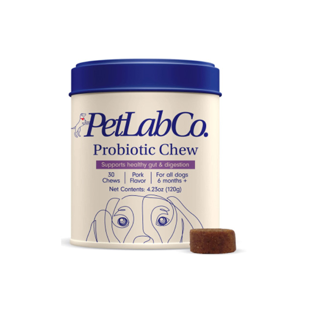PetLab Co. Пробиотики для собак-Поддержка кишечного здоровья, зуд на коже, сезонной аллергии и дрожжи с каждой вкусной жевательностью