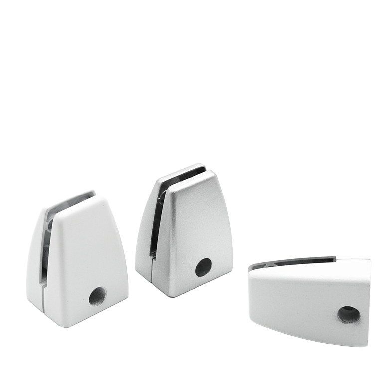 Factory Price Aluminum alloy Top Mount Partition Clamp For Table Acrylic partition Clamp partition clip