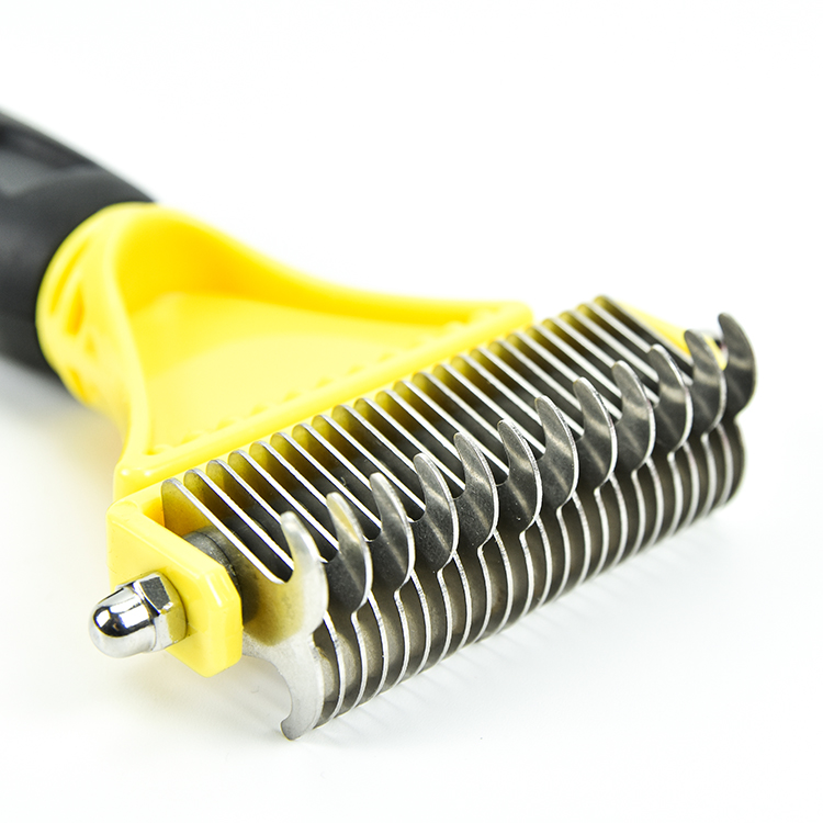 Amazon Top Seller New Release Pet grooming Cleaning Tool 2 in 1 Pet Comb Combining Open Knot Hair and Removal dog Hair Comb