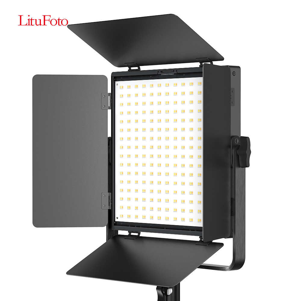 LituFoto Hot Sale Bi-Color 3200-7500K Adjustable Color Temperature Studio Lighting Kit with App Control