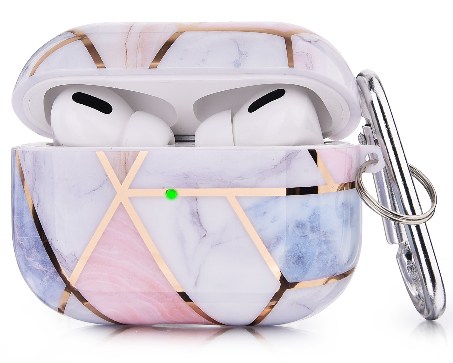 Роскошный чехол для наушников из ТПУ с рисунком IMD Для Apple Airpods, мраморный чехол для air pods, глянцевый чехол для гарнитуры
