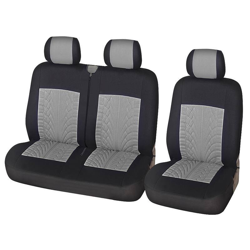 2+1 Car Seat Covers Universal For Truck Polyester Tie Style