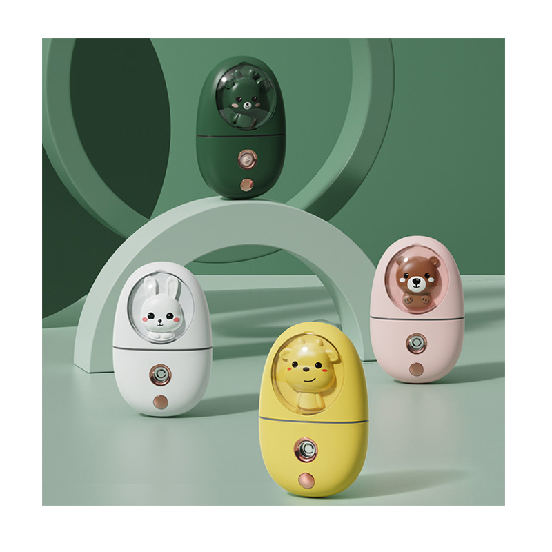 Hp211 Newest mini colorful cute pet moisturizing facial steamer portable rechargeable humidifier professional facial steamers