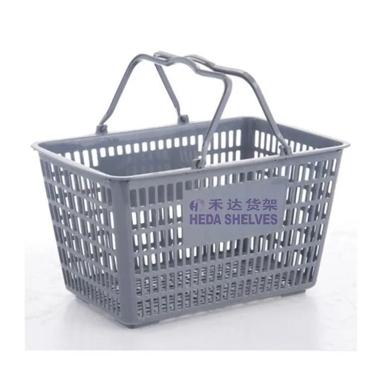 High quality Plastic portable Shopping Basket wholesale