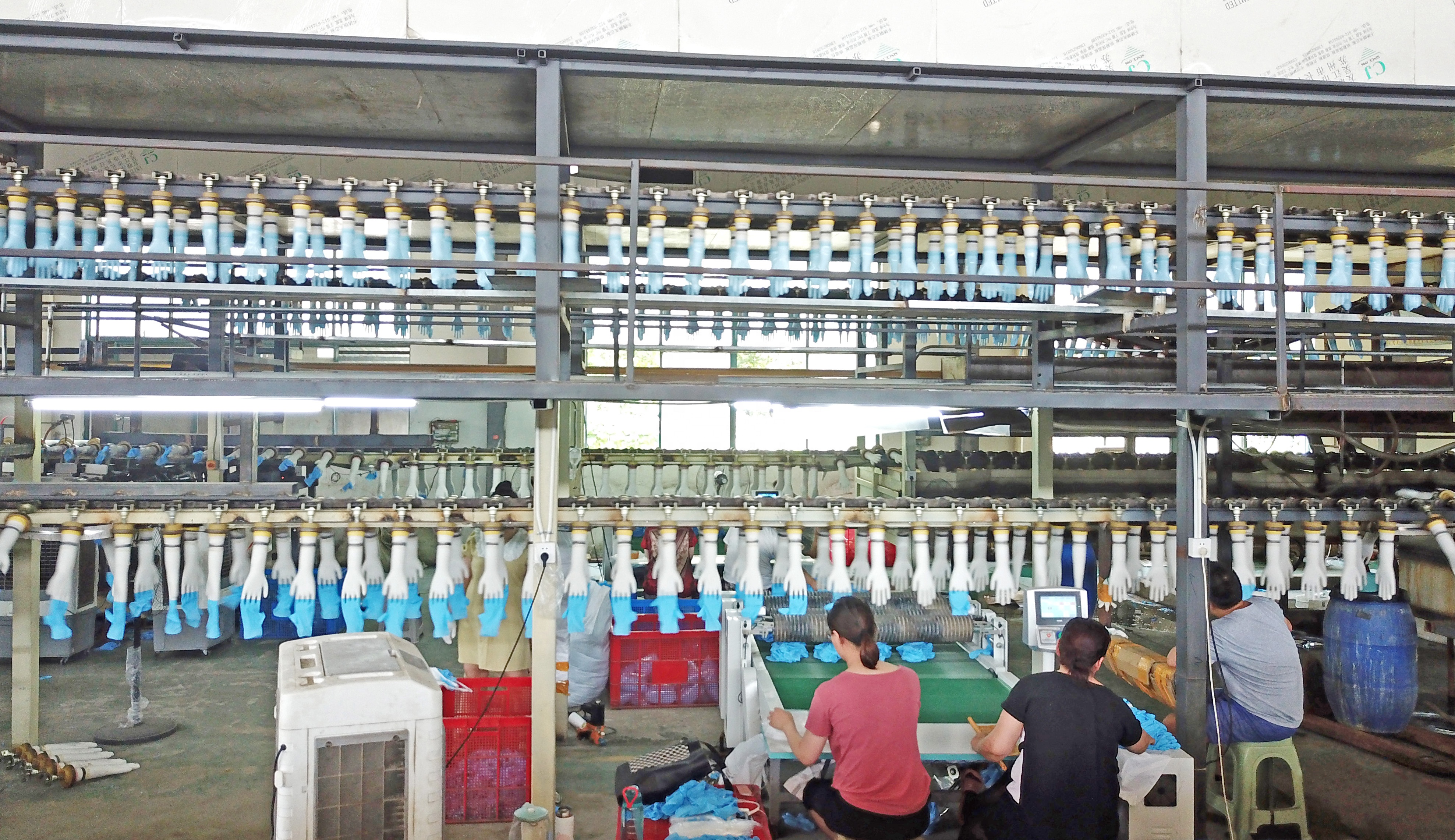 Hot Sale Double Mould medical latex Gloves Making Machine manufacturing
