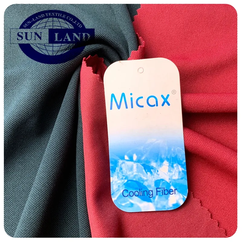Летняя рубашка-поло, одежда из 60% полиэстера и 40% нейлона micax, трикотажная ткань пике с охлаждением