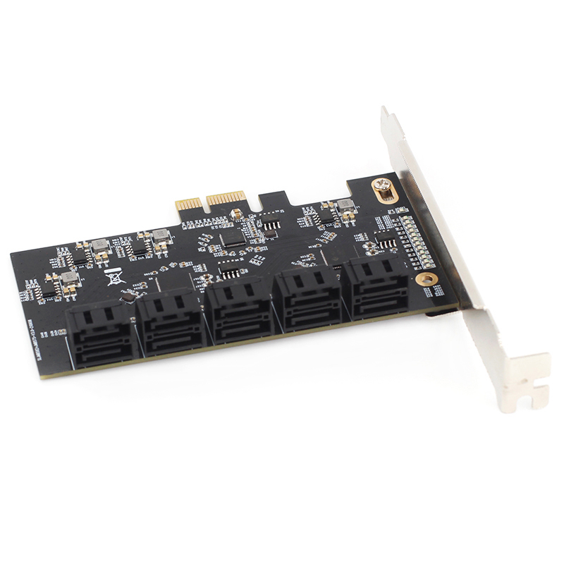 10 Port SATA 3 PCI Express Expansion Card PCI-E Controller PCI-E to SATA 1X 4 X Card 6Gbps Adapter Hard Drive Mining