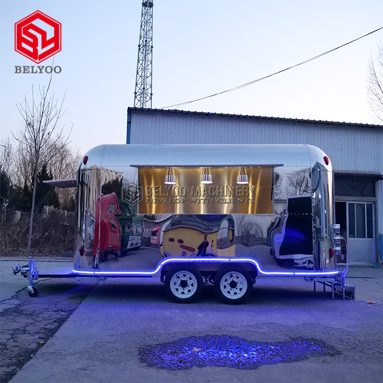 Грузовик для пиццы Airstream, мобильная кухня для барбекю, фаст-фуда, ресторан, Тако, хот-дог, пивной бар, концессионный трейлер для еды