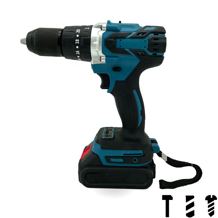 10mm Keyless Chuck 1 Hour Fast Charger 32N.m 16V Cordless Power Tools Drill 21V power drills tools