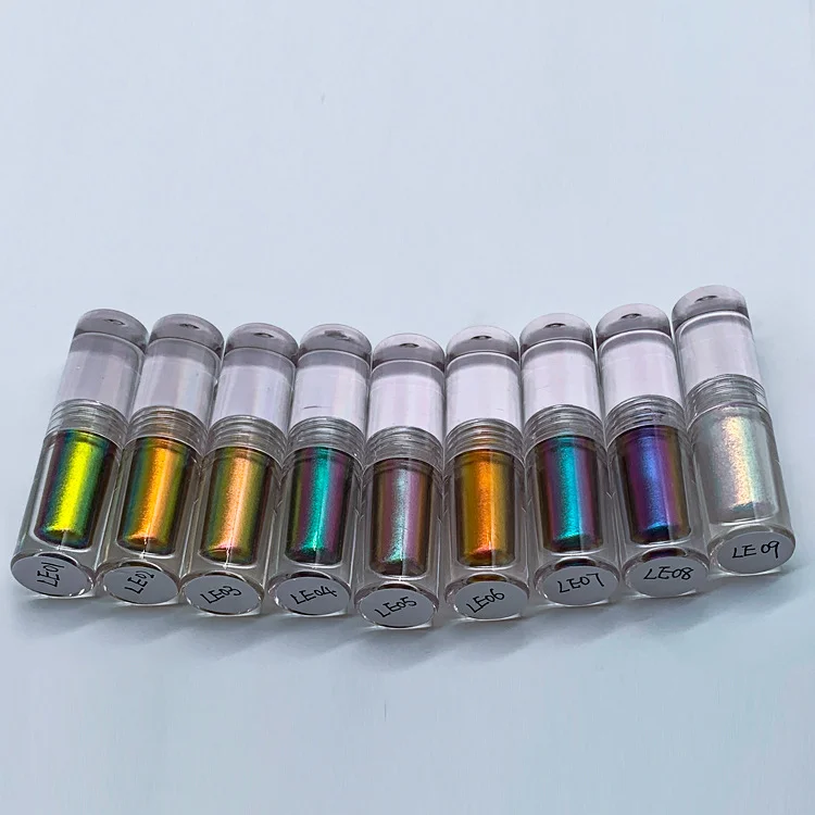High Quality Duochrome Multichrome Eyeshadow glitter liquid eyeshadow Pigment Cosmetic  waterproof  Private label