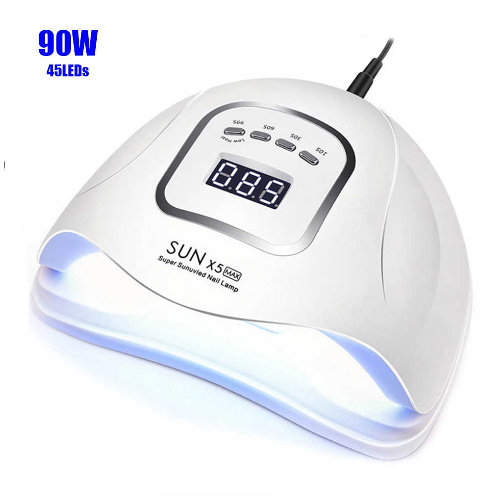 80W 45 led lamps Private logo can do OEM nail gel polish uv gel nail polish korea sun5x max lamp