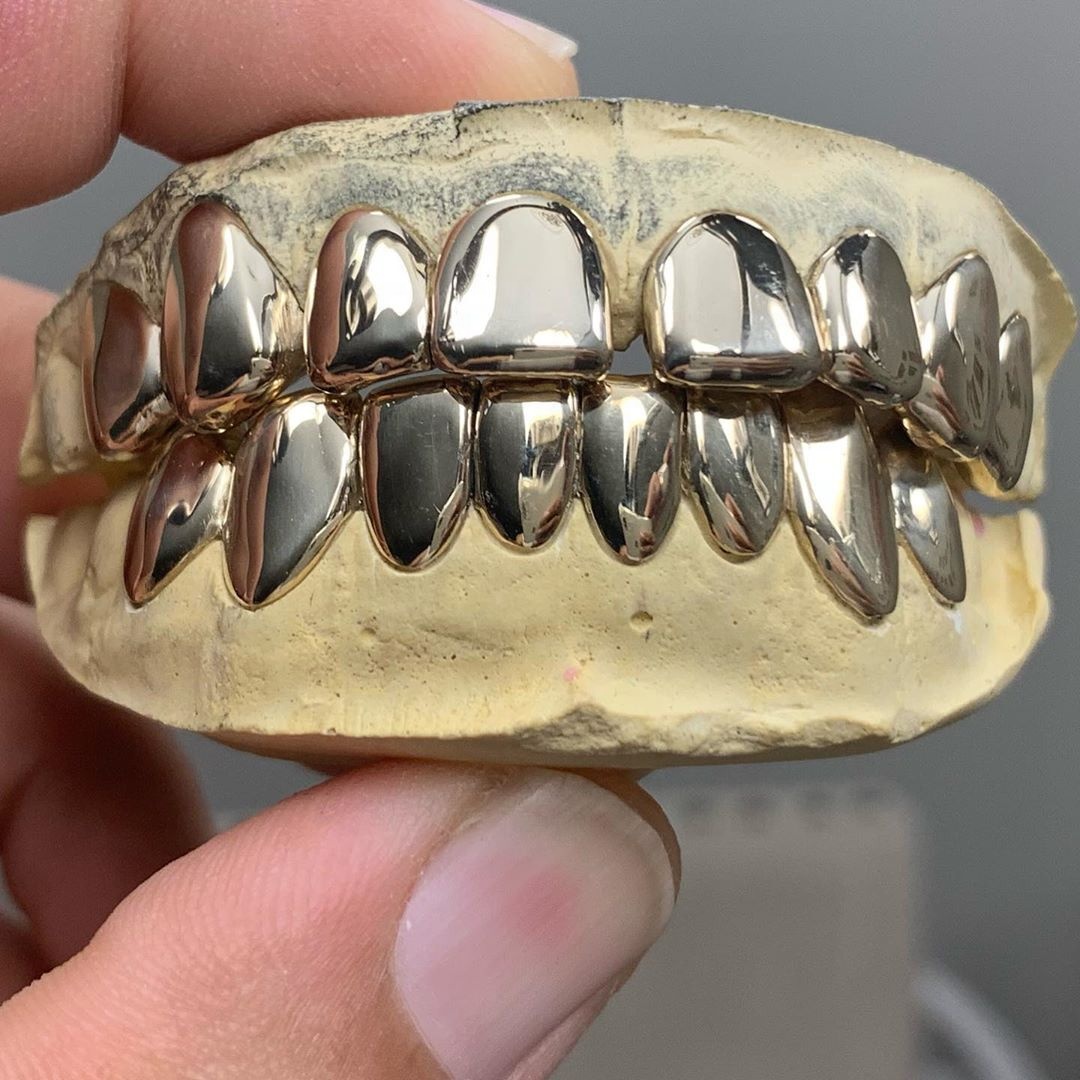 Выполненный на заказ персонализированные мужские хип-хоп 14k позолоченный чехол решетки