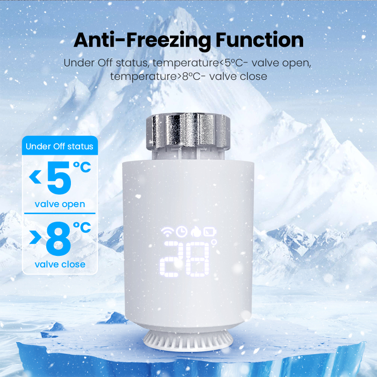 AVATTO Tuya Zigbee 3.0 Programmable Smart Thermostat Radiator Valve TRV Temperature Controller Work with Alexa Google Home Alice