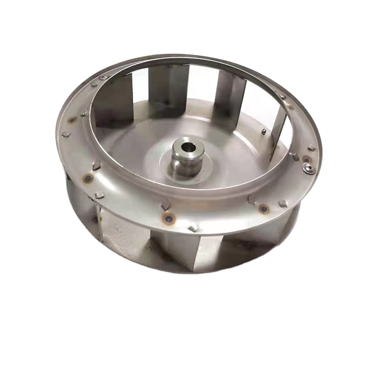 Centrifugal fan refrigeration equipment wind wheel 304 stainless steel freezer quick freezing bakery oven impeller can be custom