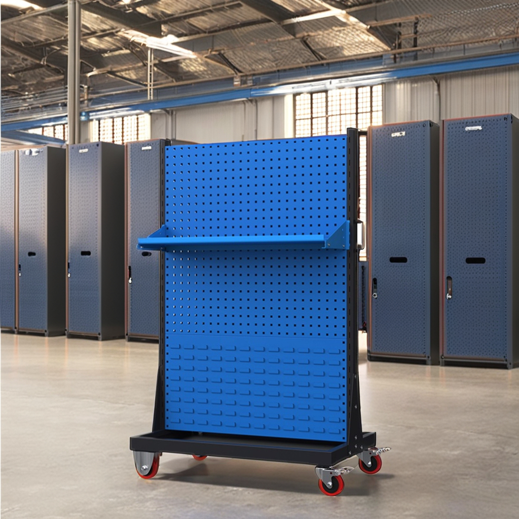 Custom Exhibition Hall Hardware Tools Accessories Equipment Electronic Product Metal Pegboard Display Rack Stand