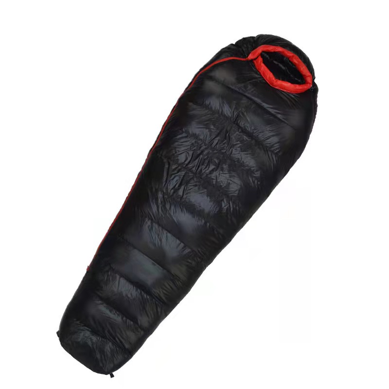 Mummy Double Down Fill Sleeping Bag Soft Cold Weather Best Camping Hiking Sleeping Bag Custom Logo