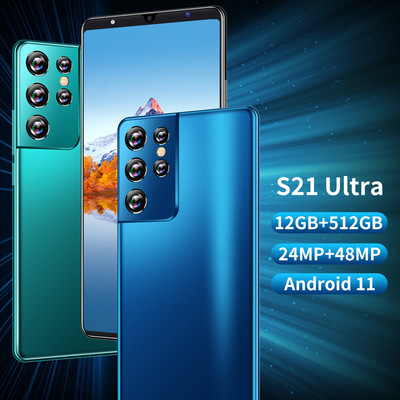 Недорогой смартфон S21 Ultra Android 4G 5G Сотовые телефоны 12 + 512 Гб Смартфон мобильный телефон 6,1 дюймовый экран сотовый телефон
