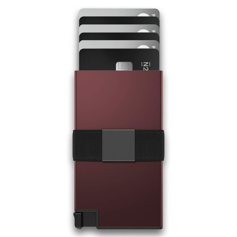 Minimalist Business Slim Wallet для Men, Front Pocket ID Credit Card Holder, Aluminum Alloy Metal Wallets, RFID Blocking