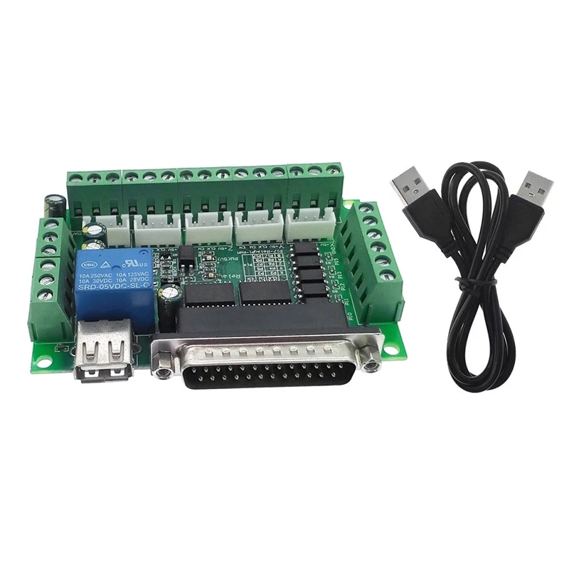 Driver board MACH3 engraving machine 5 Axis CNC breakout board with optical coupler for stepper motor drive controller