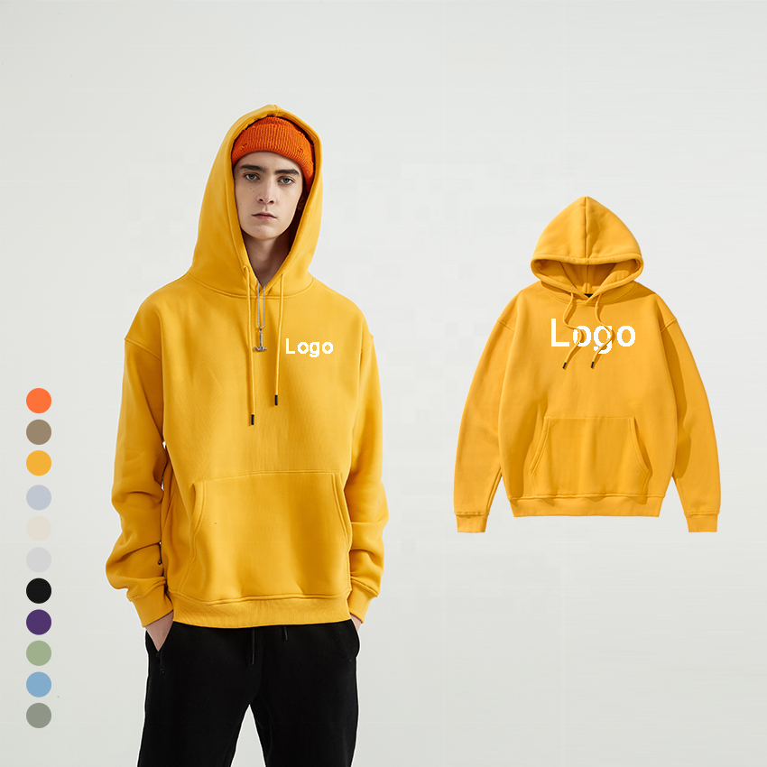 Free Sample Directly Mens Clothing Manufacturing Streetwear High Quality Custom 100% Cotton Hoodie Men