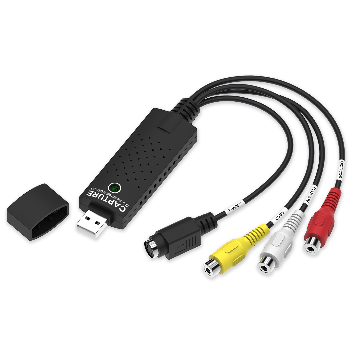 S-Video CVBS к USB2.0 4 канала AV карта захвата 2,0 USB 2,0 Карта видеозахвата для ПК