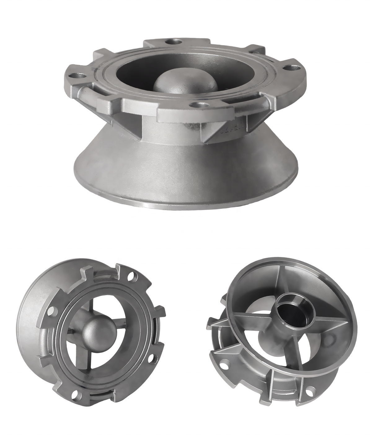 Water pump outlet submersible pump stainless steel outlet wear resistant hardware parts precision casting discharge casing