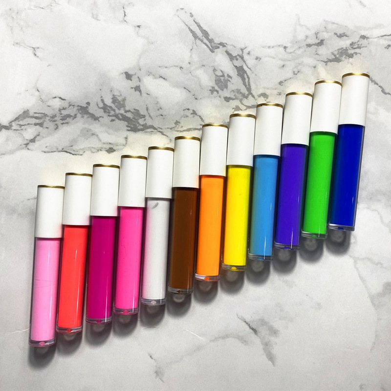 12 Rainbow Colors Liquid Eyeliner Make Up Matte Liquid Eye Liner Pencil Long Lasting Waterproof Eyeliner