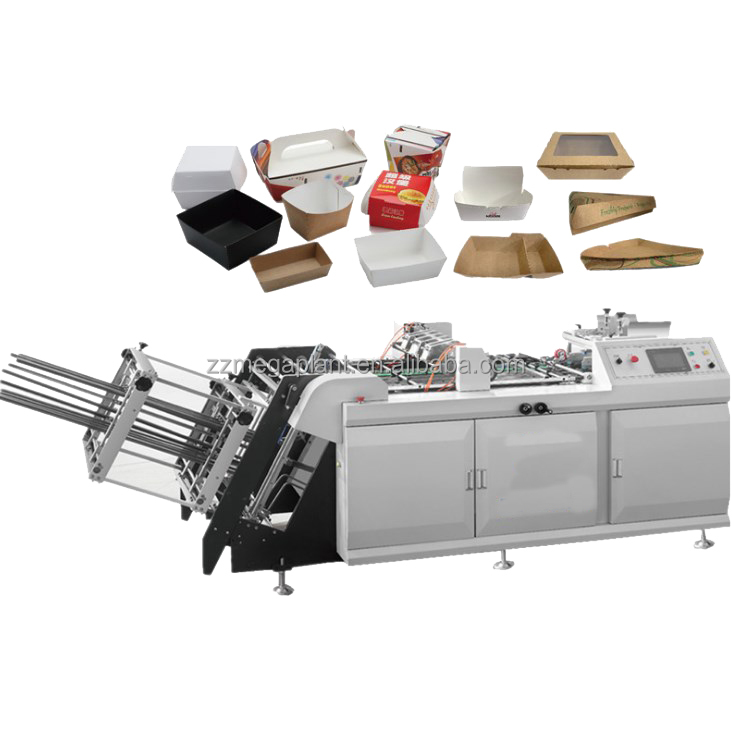 Kraft Paper Food Meal Carton Cardboard Lunch Burger Box Product Making Forming Machine price