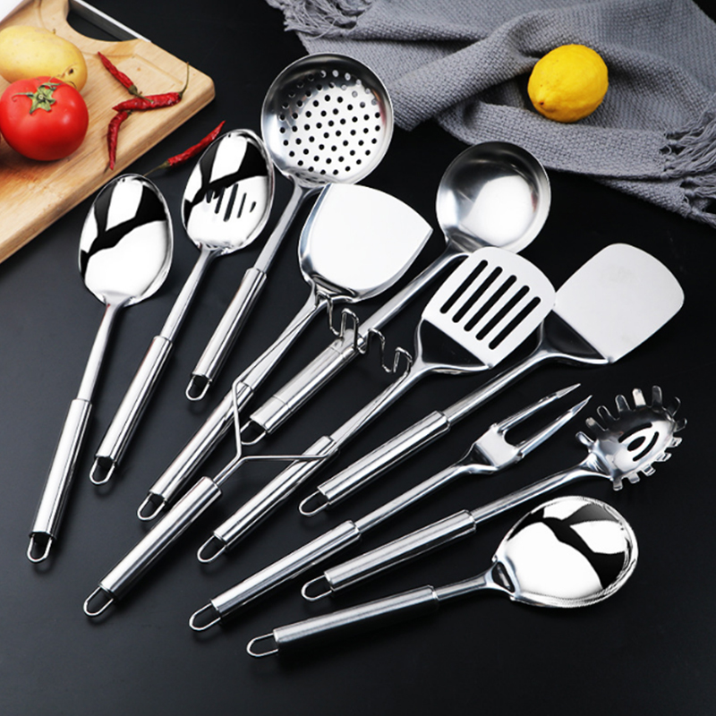 2020 Amazon Top Selling Cooking Appliance Utensil Kitchenware Tool Kitchen Stainless Steel 304/201 Kitchenware Set