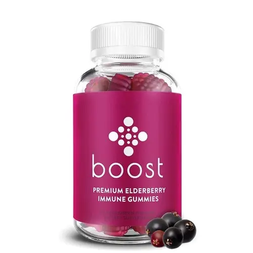Sambucus Elderberry Gummies Herbal Supplements with Vitamin C and Zinc Gluten Free Vegetarian 60 Gummies
