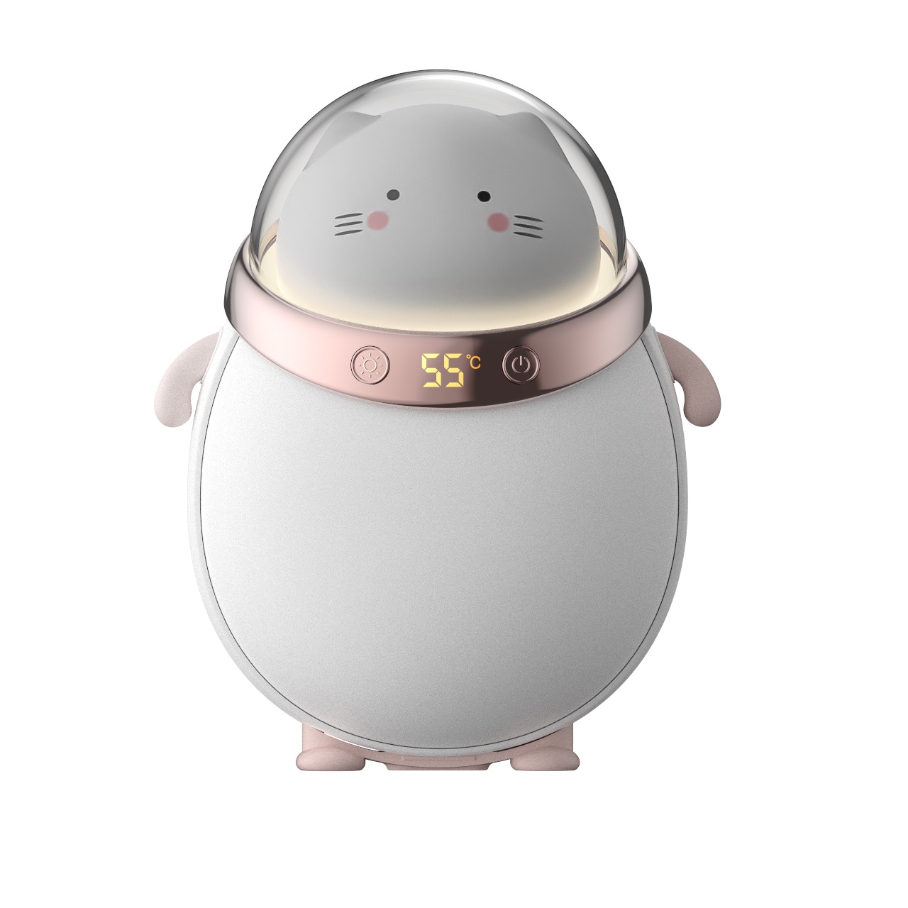 2021 New arrivals korea winter USB Rechargeable cute mini pocket Hand Warmer portable 5000mAh electric power bank hand warmer