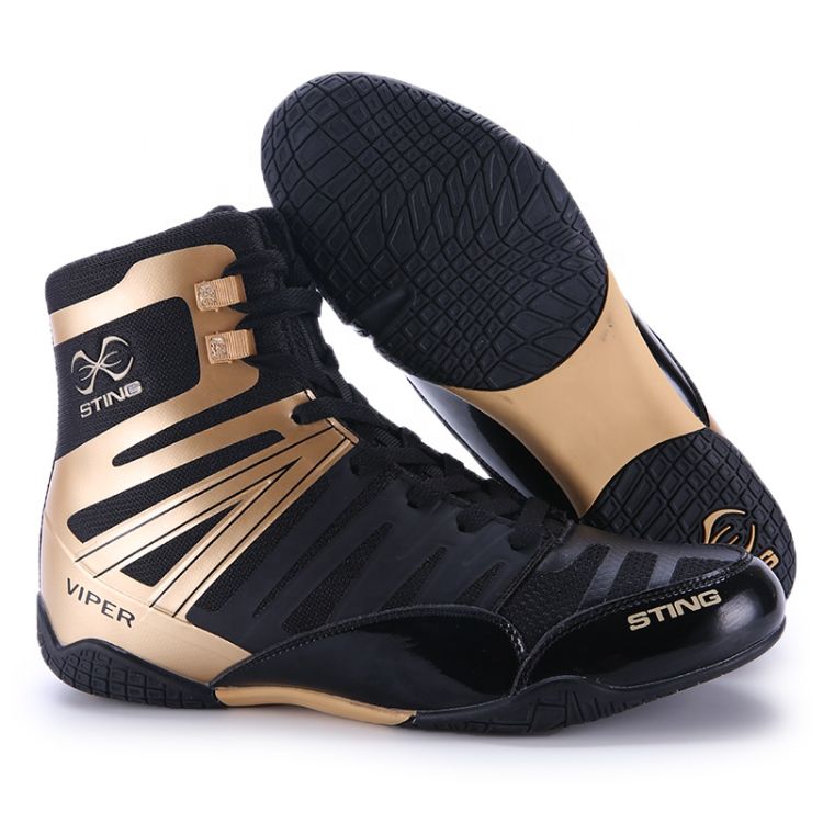 Wholesale Custom Professional Trainers Boxing Match Shoes High Top Gym Men Boxing Shoes