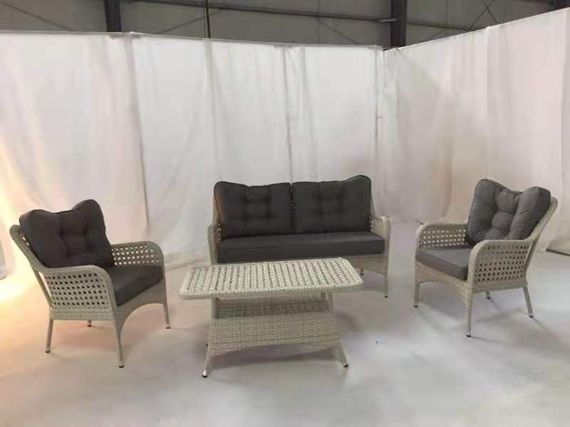 Hot Sales rattan furniture garden outdoor sofa set outdoor dining table and chairs rattan sofa