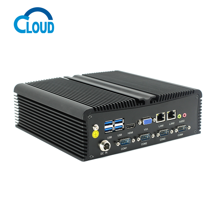 Промышленная безвентиляторная материнская плата i3 Mini PC с 8 ГБ оперативной памяти 256 г SSD