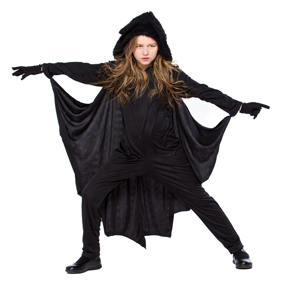 Children Performance Clothing Jumpsuit Outfit Kids Halloween Cosplay Vampire Animal Bat man Costume