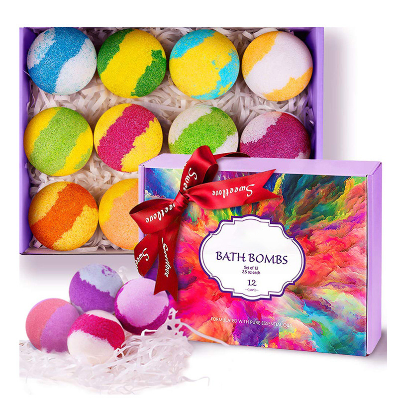 Bathroom Sea Salt 100% Natural Bubble Bath Bomb Organic Essential Oil Fizzy Ball Made in China OEM Spa Bathbombs.