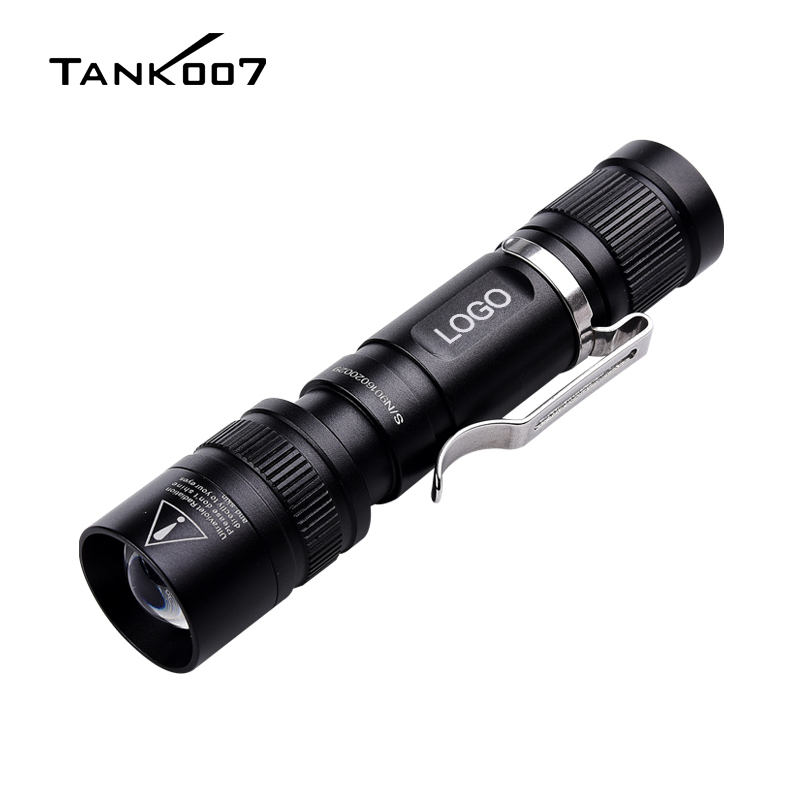 TANK007 Custom Logo Flashlight UV Inspection Torchlight Zoomable 365nm Dual Light uv Flashlight LED White uv Flashlight Keyring