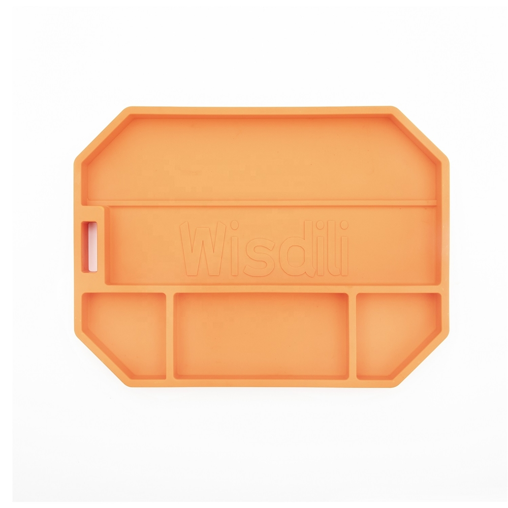 Anti-Skid & Non-Magnetic Premium Parts Tray Organizer Multi-Use Non Slip Car Tool Organizer Silicone Tool Tray -
